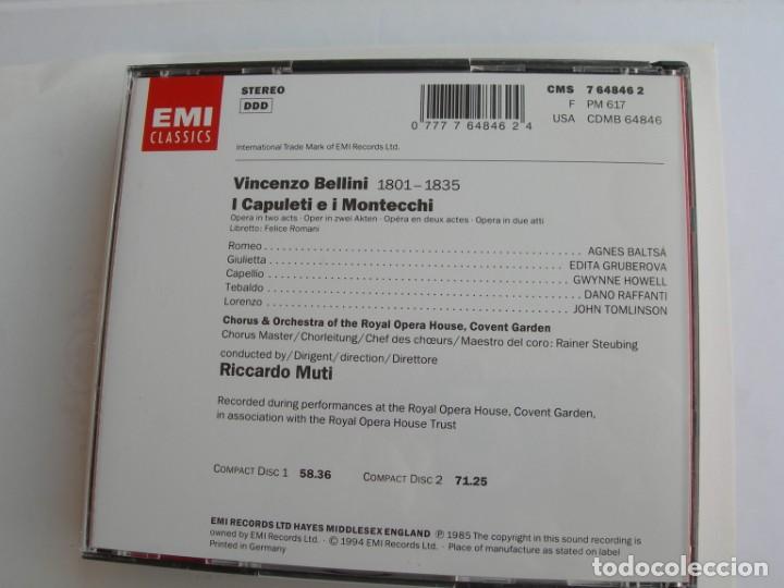 CDs de m&uacute;sica: RICCARDO MUTI - I CAPULETI E I MONTECCHI 2 CDS + LIBRETTO - Foto 2