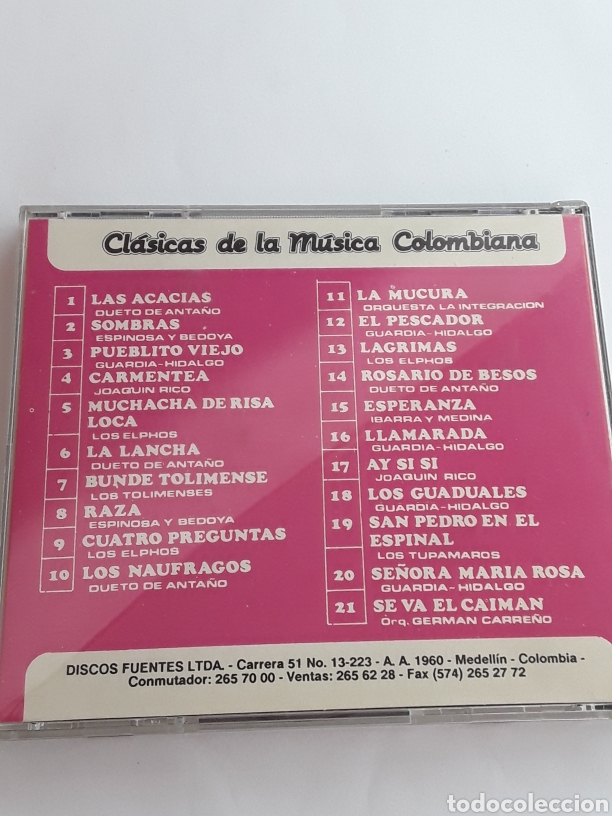 CDs de Música: Clásicas de la Música Colombiana / 21 grandes éxitos/ cd original - Foto 2 - 206224876
