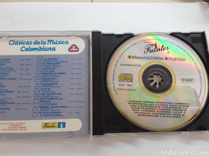 CDs de Música: Clásicas de la Música Colombiana / 21 grandes éxitos/ cd original - Foto 3 - 206224876