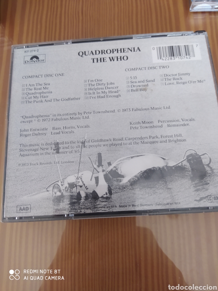 CDs de m&uacute;sica: Doble cd QUADROPHENIA - Foto 2