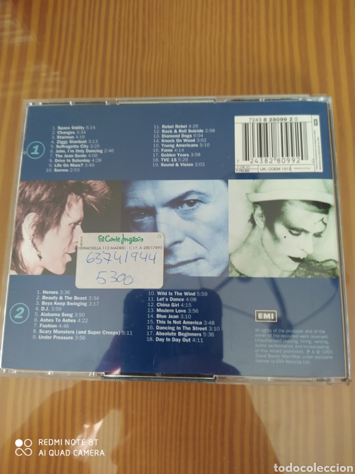 CDs de m&uacute;sica: Doble cd DAVID BOWIE - Foto 2