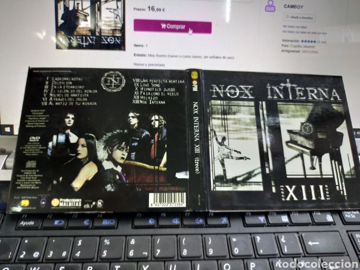 CDs de m&uacute;sica: Nox interna CD + DVD Digipack XIII trece 2009 - Foto 1