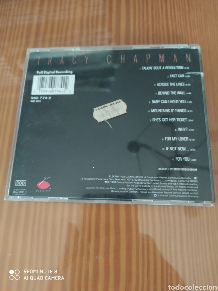 CDs de m&uacute;sica: Cd musica TRACY CHAPMAN - Foto 2
