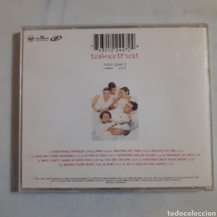CDs de m&uacute;sica: CD. Take that. Everything changes. Germany. No probado. - Foto 2
