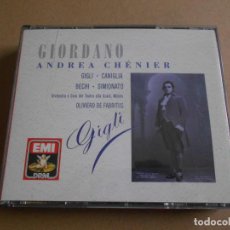 CDs de Música: GIORDANO - ANDREA CHENIER - GIGLI - 2CD + LIBRETO - SCALA MILANO - EDICION LUJO