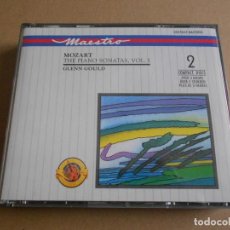 CDs de Música: GLENN GOULD - MOZART- THE PIANO SONATAS. VOL I - 2 CD'S + LIBRETO - MAESTRO 1989