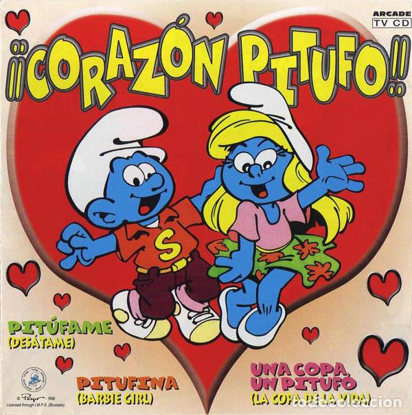 CDs de m&uacute;sica: CD LOS PITUFOS &lrm;&ndash; &iexcl;&iexcl;Coraz&oacute;n Pitufo!! - ARCADE 3201592 (EX/EX) &ccedil; - Foto 1