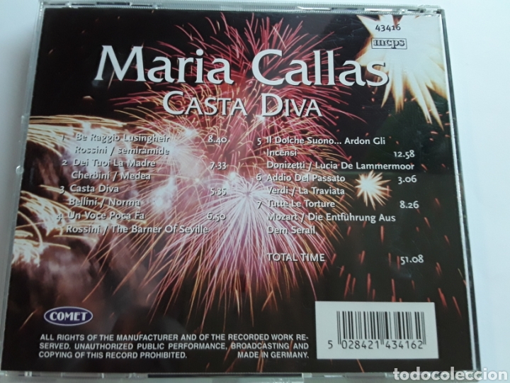 CDs de m&uacute;sica: Mar&iacute;a Callas / Casta Diva / cd original - Foto 2