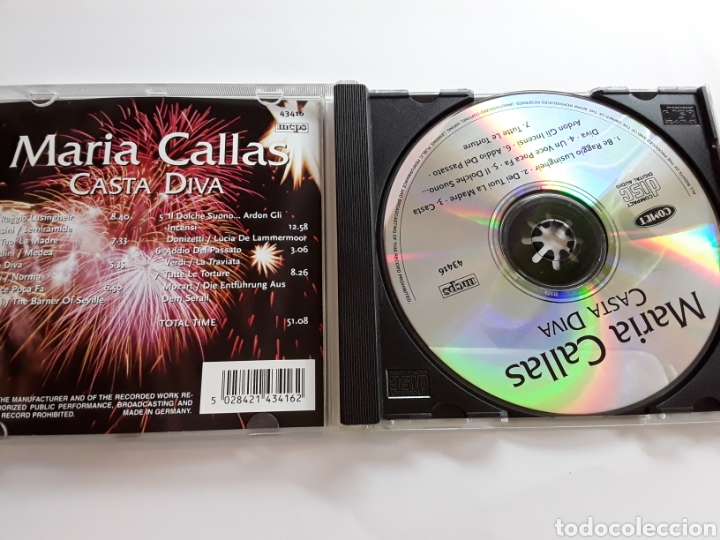 CDs de m&uacute;sica: Mar&iacute;a Callas / Casta Diva / cd original - Foto 3