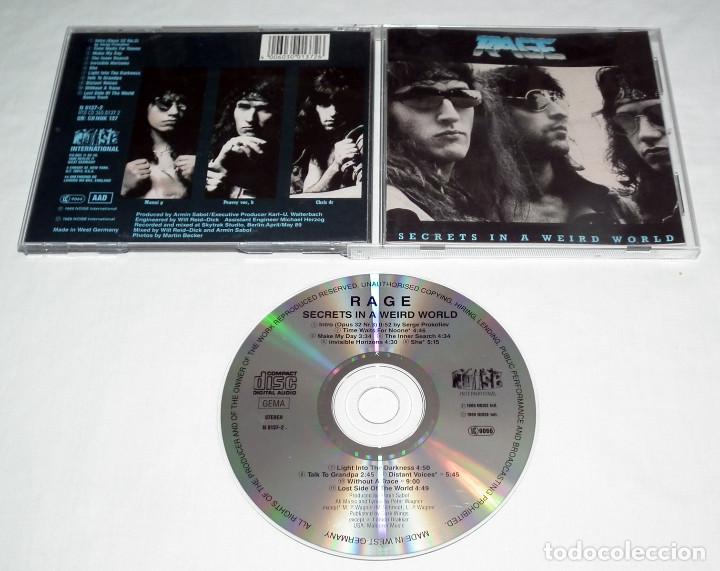 CDs de m&uacute;sica: CD RAGE - SECRETS IN A WEIRD WORLD - Foto 2