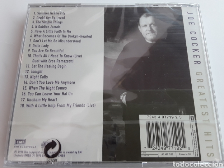 CDs de m&uacute;sica: Joe Cocker / Greatest Hits / cd original sin desprecintar - Foto 2