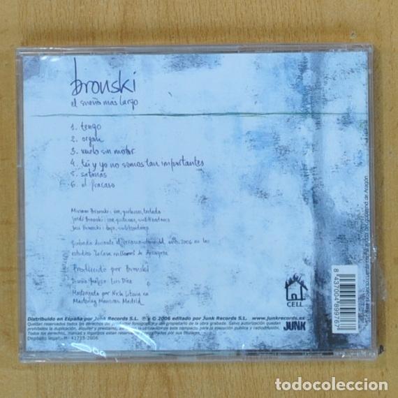 CDs de m&uacute;sica: BRONKI - EL SUE&Ntilde;O MAS LARGO - CD - Foto 2