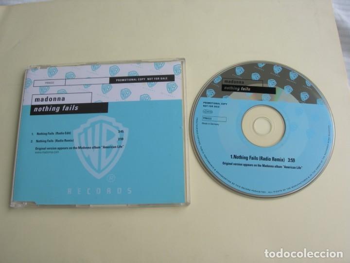 CDs de m&uacute;sica: NOTHING FAILS + 1 MADONNA CD SINGLE - Foto 1
