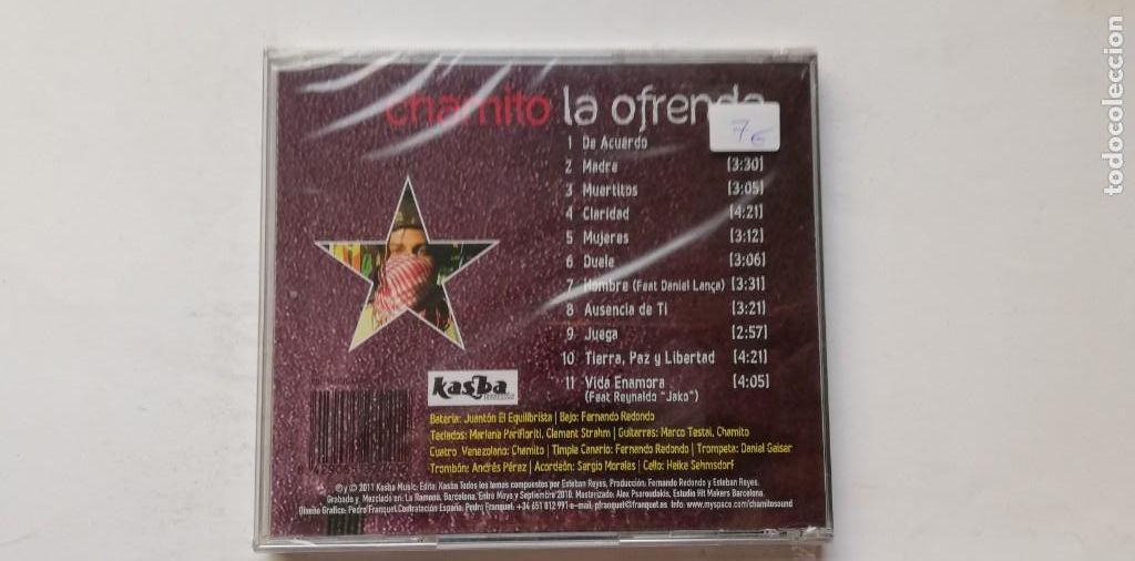CDs de m&uacute;sica: Chamito - La Ofrenda (CD, Album) - Foto 2