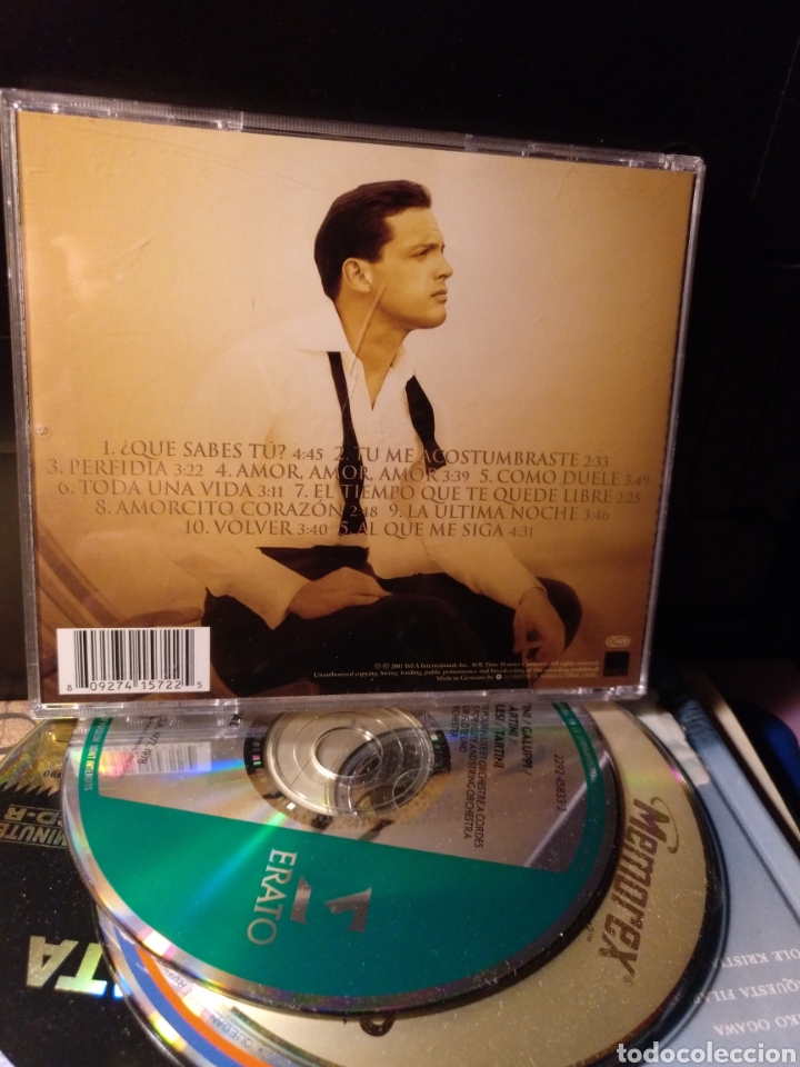 CDs de m&uacute;sica: Luis Miguel,mis romances wea 2001 - Foto 2