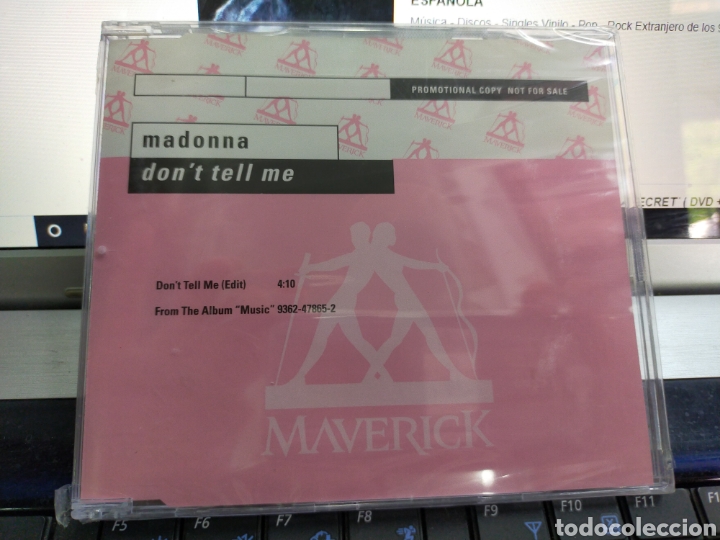 CDs de m&uacute;sica: Madonna CD single dont tell me 2000 - Foto 1