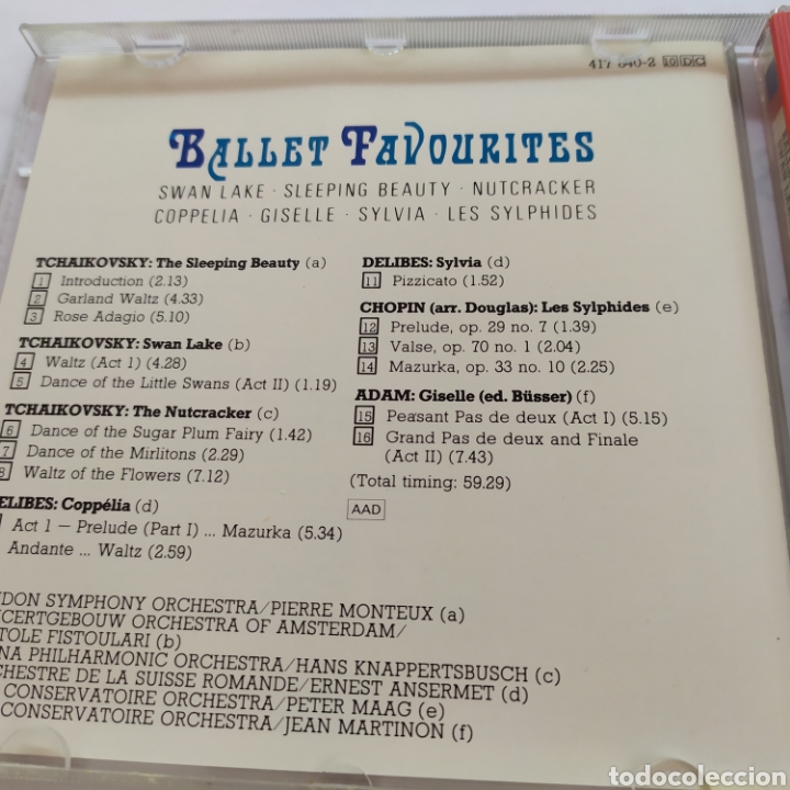 CDs de m&uacute;sica: Ballet favourites / Weekend Classics / cd original - Foto 4