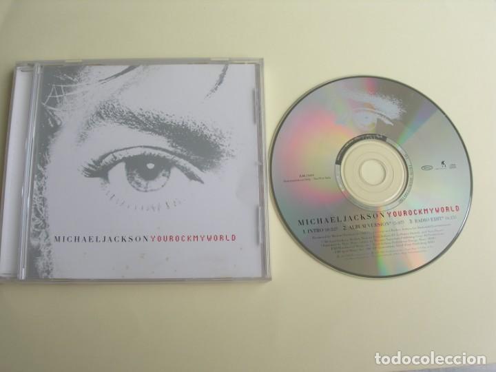 CDs de m&uacute;sica: YOUR ROCK MY WORLD + 2 MICHAEL JACKSON CD SINGLE - Foto 1