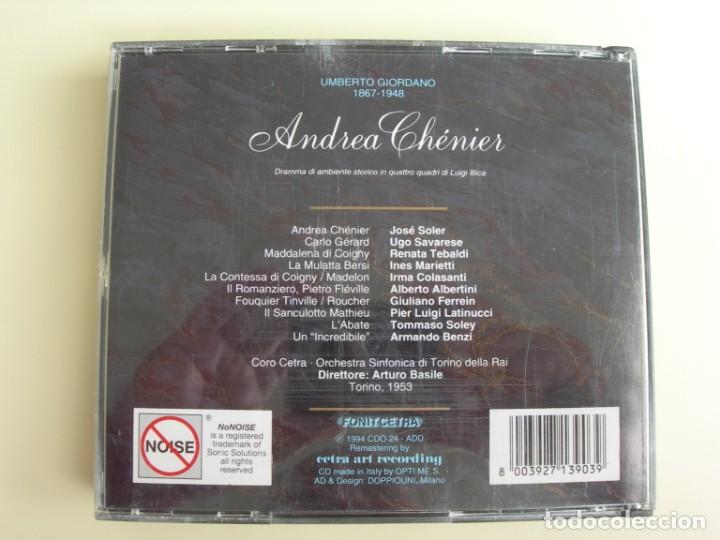 CDs de m&uacute;sica: ARTURO BASILE ANDREA CHERNIER 2 CDS + LIBRETTO - Foto 2