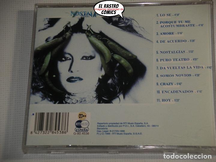 CDs de m&uacute;sica: Mina, Nostalgias, CD 1998 - Foto 2