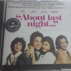 CDs de Música: ABOUT LAST NIGHT ... / BANDA SONORA ORIGINAL / CD ORIGINAL. Lote 207456438