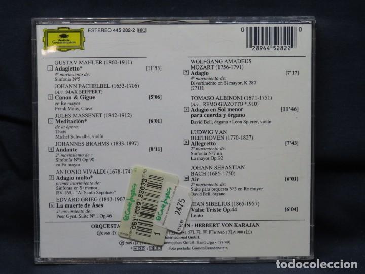 CDs de m&uacute;sica: ADAGIO - KARAJAN - CD - Foto 2
