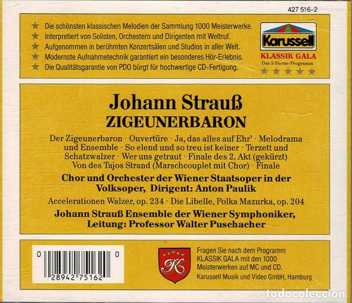 CDs de m&uacute;sica: J. Strauss - Der Zigeunerbaron. CD - Foto 2