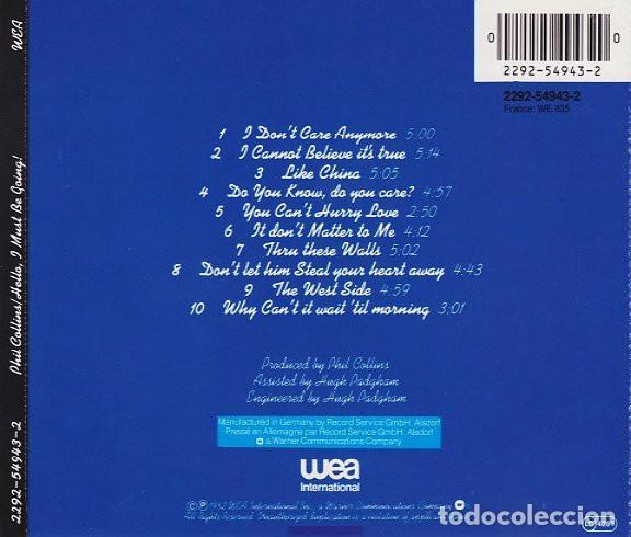 CDs de m&uacute;sica: Phil Collins - Hello, I must be going! (carcasa azul) - Foto 2