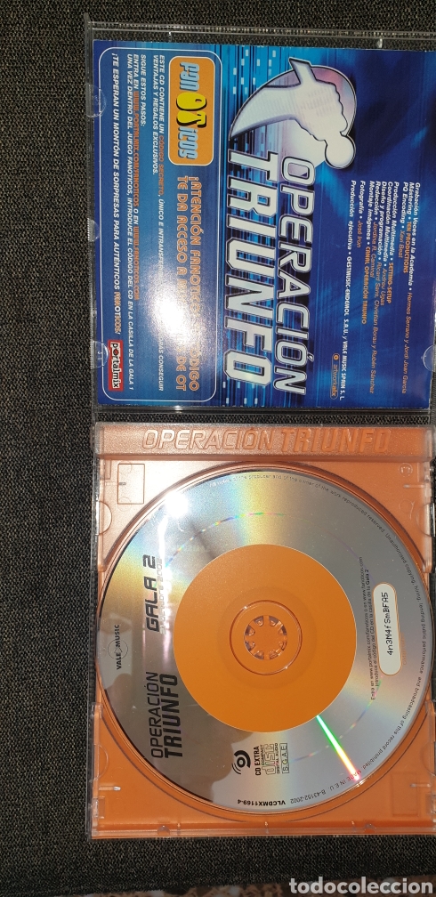 CDs de m&uacute;sica: OPERACI&Oacute;N TRIUNFO, GALA 2 - Foto 2