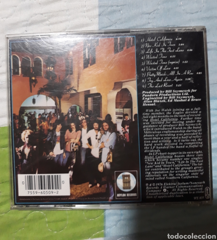 CDs de m&uacute;sica: CD EAGLES HOTEL CALIFORNIA LP 1976 - Foto 4