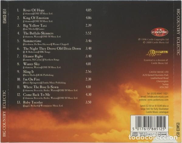 CDs de m&uacute;sica: Big Country - Eclectic - Foto 2