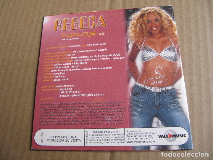 CDs de m&uacute;sica: REBECA PROMO CD SINGLE TATUAJE - Foto 3
