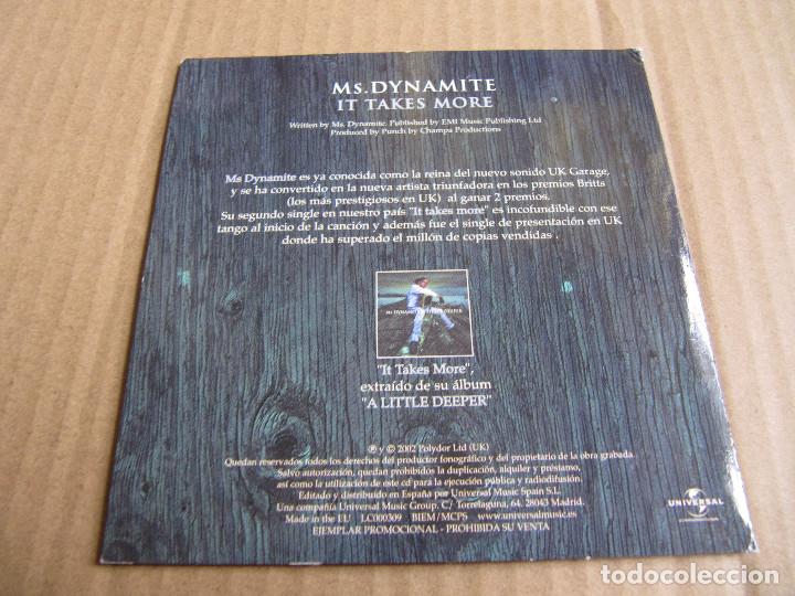 CDs de m&uacute;sica: Ms. Dynamite - It Takes More - Cd Single 2002 - Promo - Foto 2
