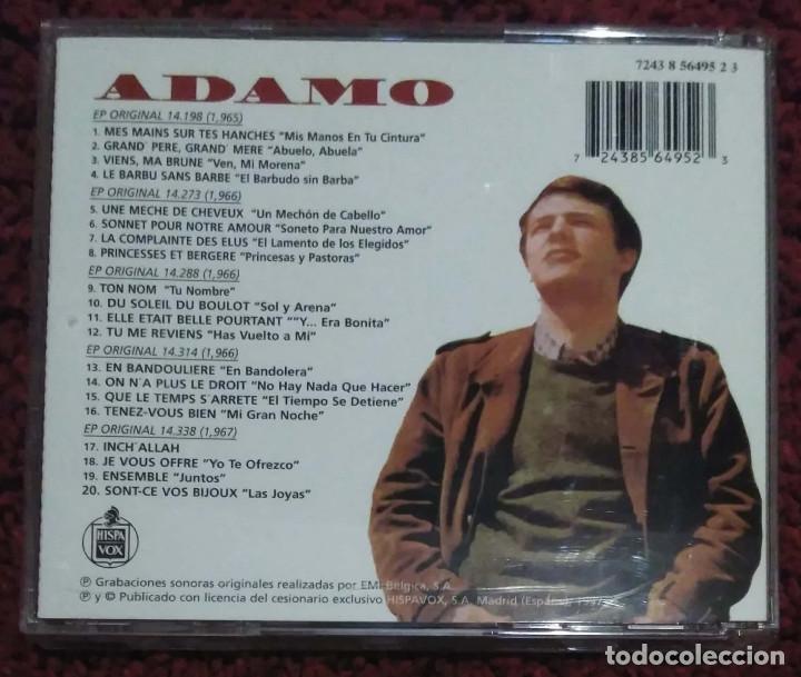 CDs de m&uacute;sica: ADAMO (LOS EPs ORIGINALES) CD 1997 - Foto 2