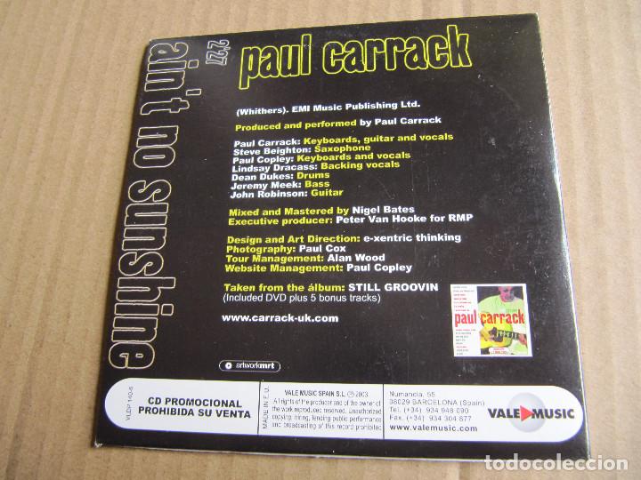 CDs de m&uacute;sica: PAUL CARRACK / Ain&acute;t no sunshine (CD Single 2003) CADENA 100 - Foto 2