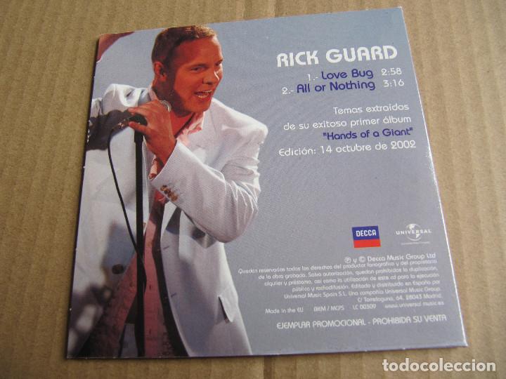 CDs de m&uacute;sica: RICK GUARD / Love bug - All or nothing (CD Single 2002) - Foto 2