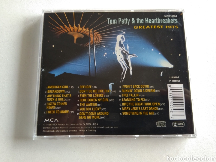 CDs de m&uacute;sica: CD TOM PETTY & THE HEARTBREAKERS/GREATEST HITS - Foto 3