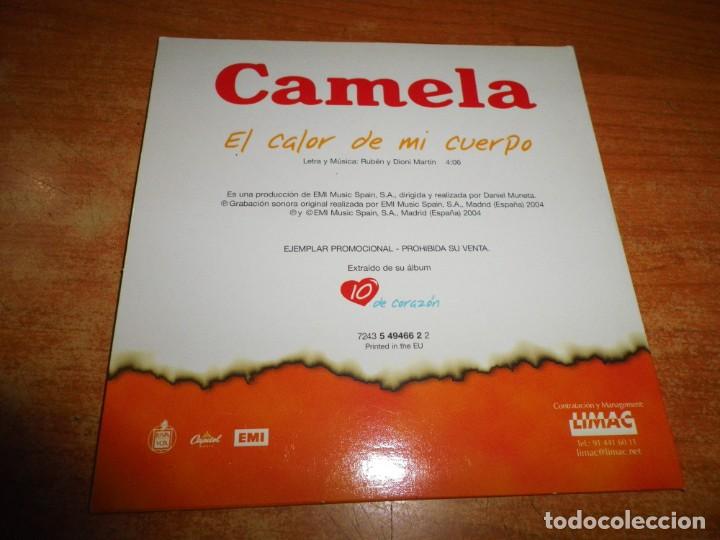 CDs de Música: CAMELA El Color de mi cuerpo CD SINGLE PROMOCIONAL DEL AÑO 2004 CONTIENE 1 TEMA RARO - Foto 2 - 208235551