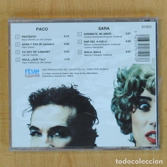 CDs de m&uacute;sica: PACO CLAVEL / SARA GOSSA - DUPLEX - CD - Foto 2