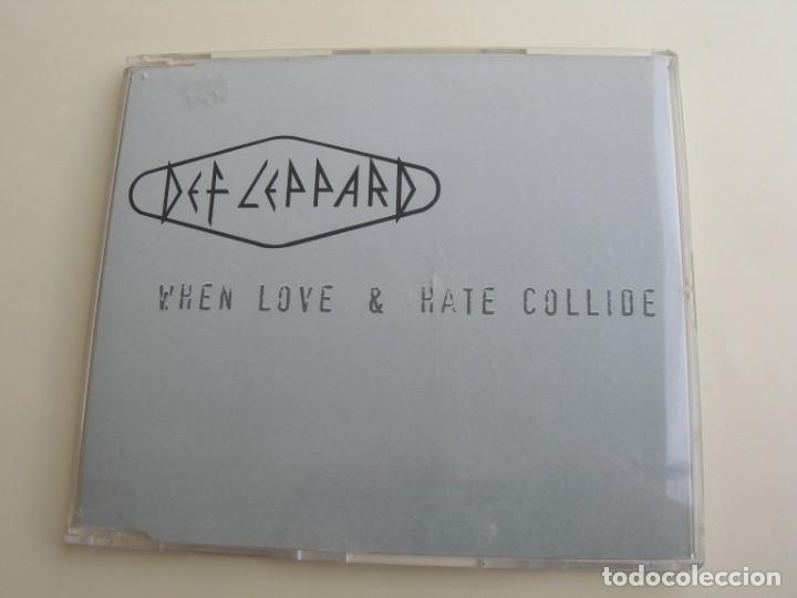 CDs de m&uacute;sica: DEF LEPPARD WHEN LOVE & HATE COLIDE CD SINGLE - Foto 1