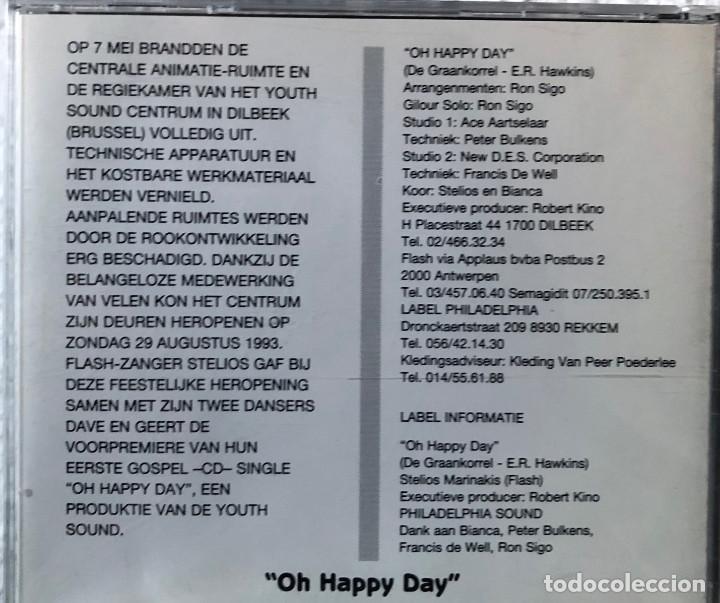 CDs de m&uacute;sica: FLASH cd single OH HAPPY DAY, B&eacute;lgica - Foto 2