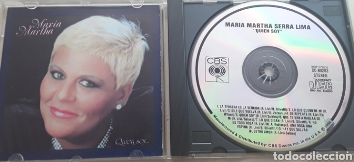 CDs de m&uacute;sica: Mar&iacute;a Martha / Quien soy ... / cd original - Foto 3