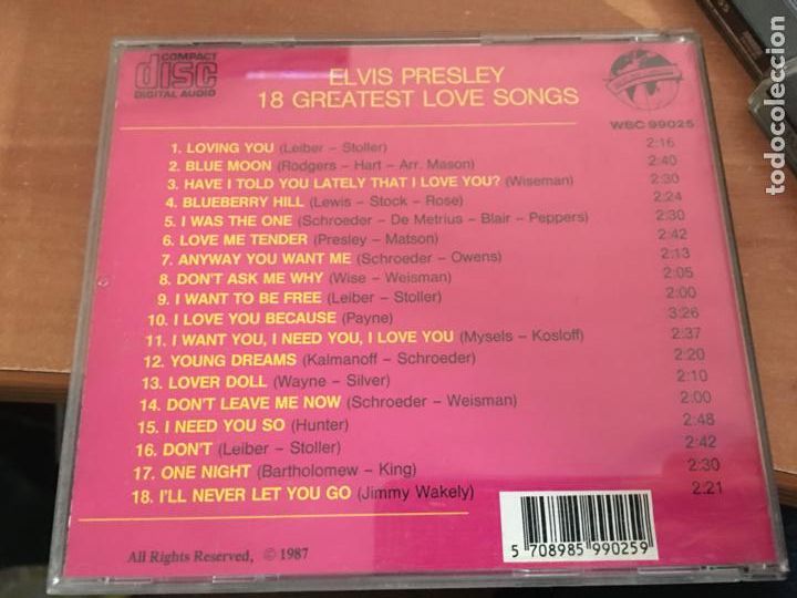 CDs de m&uacute;sica: ELVIS PRESLEY LOTE 5 CD (CDIB9) - Foto 4