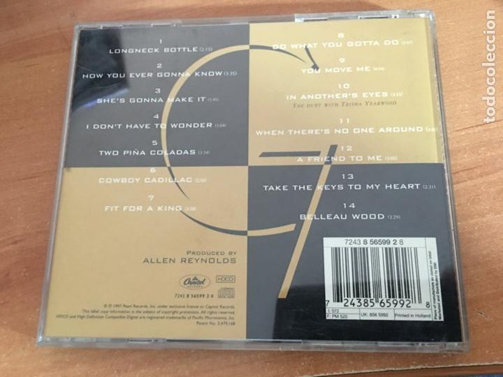 CDs de m&uacute;sica: GARTH BROOKS (SEVENS) CD 14 TRACK (CDIB9) - Foto 3