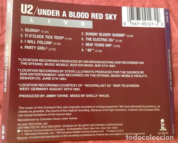CDs de m&uacute;sica: U2 - Live: Under a Blood Red Sky - Foto 2