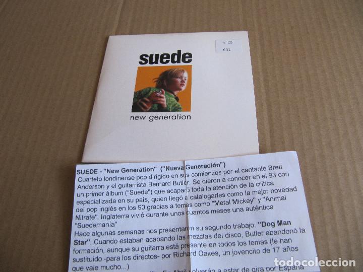 CDs de m&uacute;sica: SUEDE NEW GENERATION CD-SINGLE 2 temas CADENA 100 - Foto 1