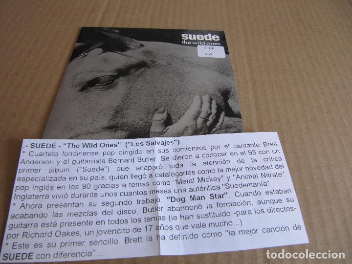 CDs de m&uacute;sica: CD SINGLE CARTON-SUEDE-THE WILD ONES-CADENA 100