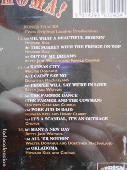 CDs de m&uacute;sica: CD OKLAHOMA! - BROADWAY MUSICALS (158) - Foto 2