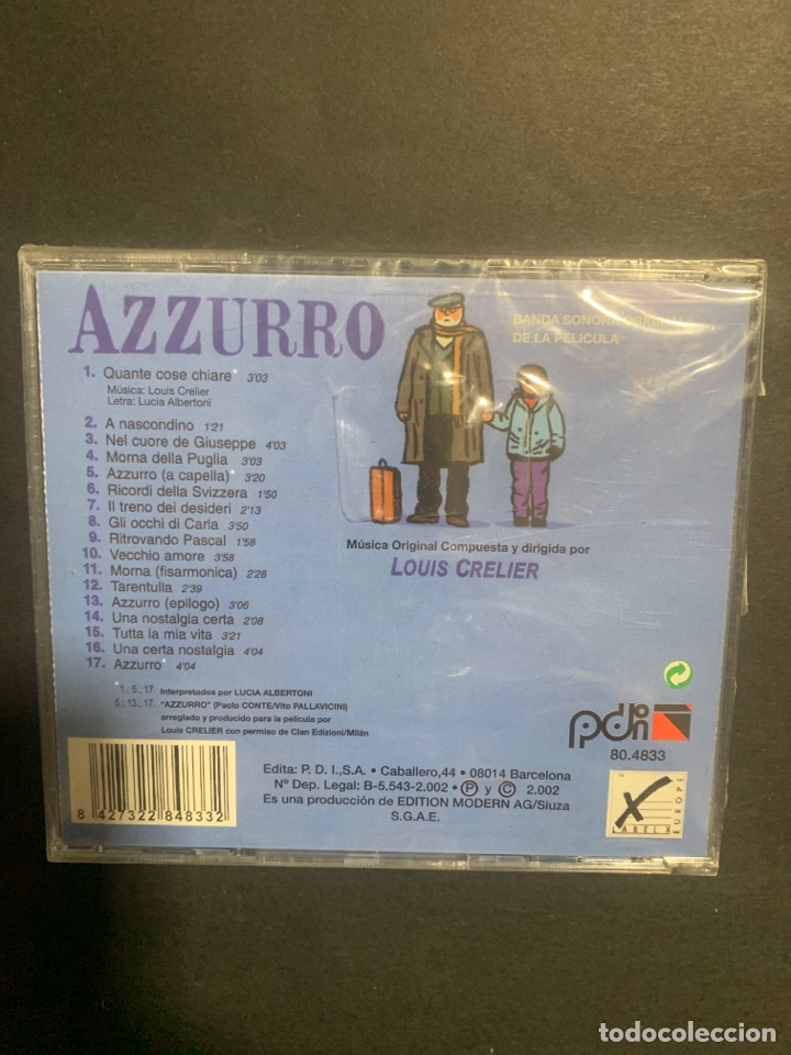 CDs de m&uacute;sica: SCD101 AZZURRO ( cd Segunda mano ) - Foto 2