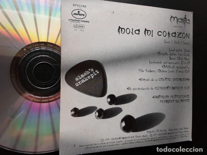 CDs de m&uacute;sica: CD SINGLE MARTA SANCHEZ, MOJA MI CORAZ&Oacute;N, PROMO DE UN TEMA - Foto 2
